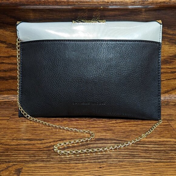 Danielle Nicole Harry Potter Hufflepuff gold sequin necktie envelope handbag - Picture 4 of 9